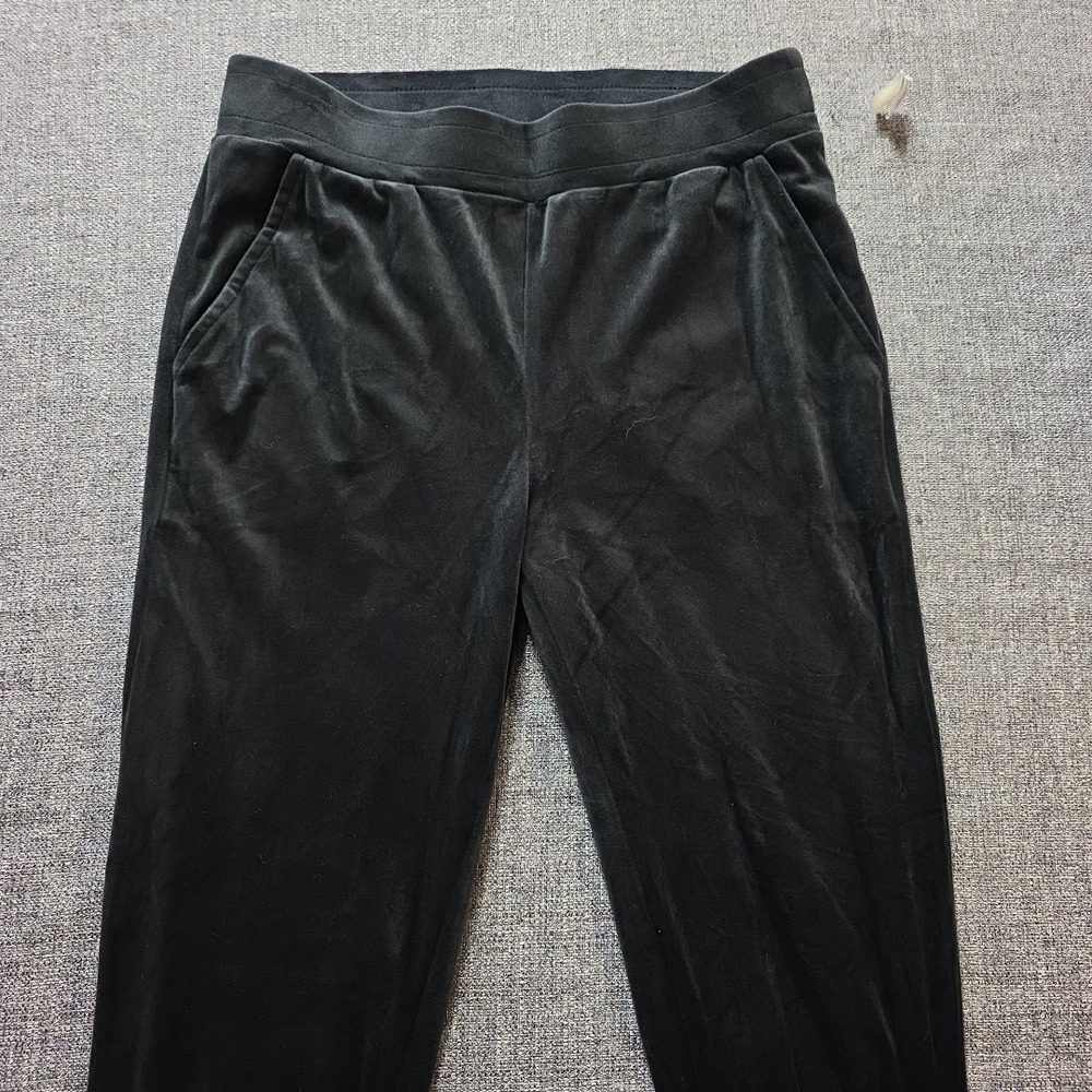 Cable and gauge Joggers Women Black Velvet Pocket New Size S